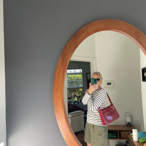 Le Tanneur red leather shoulder bag - Picture 14 of 15